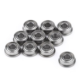 10Pcs F684ZZ Flanged Radial Ball Bearing Double Shielded Flanged Miniature Ball Bearings, 4x9x4mm Flanged Precision Ball Bearing for 3D Printer Model