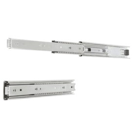 Amig - Set of 2 Drawer Runners Mod.35 Galvanised Steel for Furniture Drawers, Dressers or Wardrobes | Full Extension | Load Capacity: 30 kg/Pair | Dimensions: 250 x 45 mm