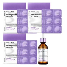 Wellage Capsule Ampoule Season 4 Real Hyaluronic RX 54 servings + Ampoule 55ml freeze-dried hyaluronic acid / 웰라쥬 캡슐 앰플 시즌4 리얼 히알루로닉 RX 54회분 + 앰플 55ml 동결건조 히알루론산