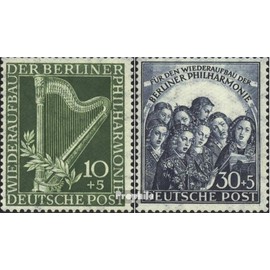Berlin (West) 72-73 (complete.issue.) tested fine used/cancelled 1950 Philharmonic (Stamps for collectors) music/dance