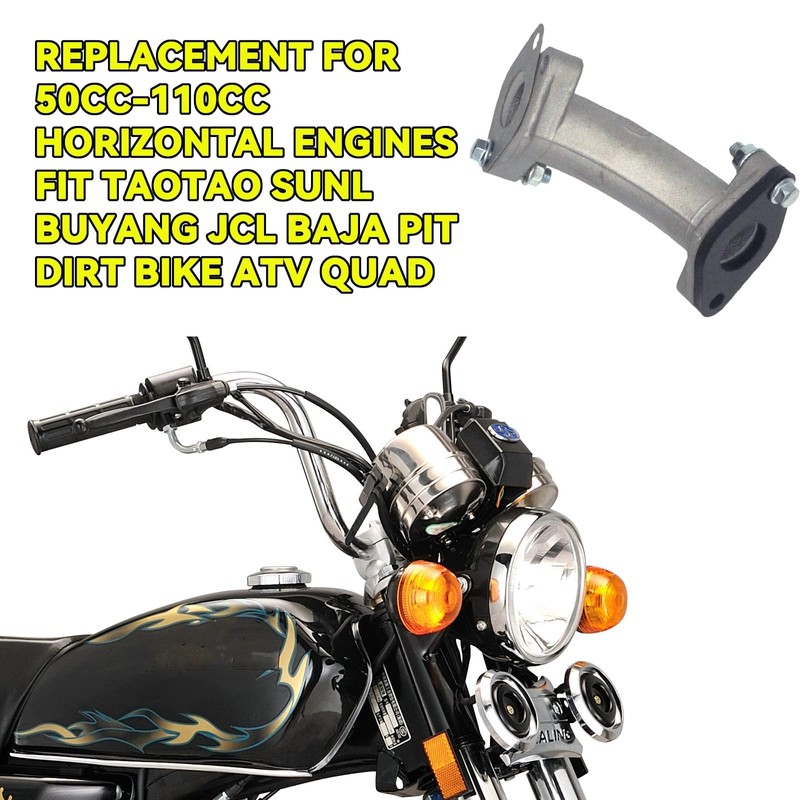 CQSPMOTO 22mm Intake Manifold Pipe with Gasket Screw Kit Replacement