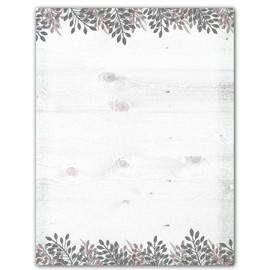 Rustic Barnwood Stationery - 8.5 x 11 - 60 Letterhead Sheets - Rustic Letterhead