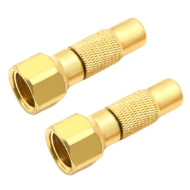 Zreneyfex 2 Pack Tire Air Chuck Screw on, Heavy Duty 1/4” FNPT Air Chuck Twist on, Robust Tire Air Chuck for Tire Inflator Gauge Compressor Accessories