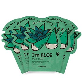 TONYMOLY - Mascarilla Facial Hidratante De Aloe Im Real 5pzas.