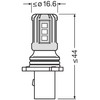 OSRAM LEDriving SL, ≜ P13W, White 6000K, Carton folding box