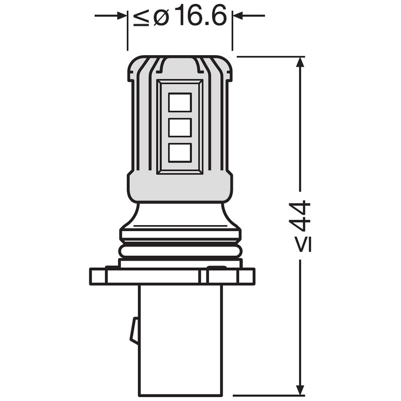 OSRAM LEDriving SL, ≜ P13W, White 6000K, Carton folding box