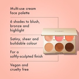 ICONIC LONDON Paleta de rubor, bronceador e iluminador en crema multiusos, Maquillaje vegano y sin crueldad animal