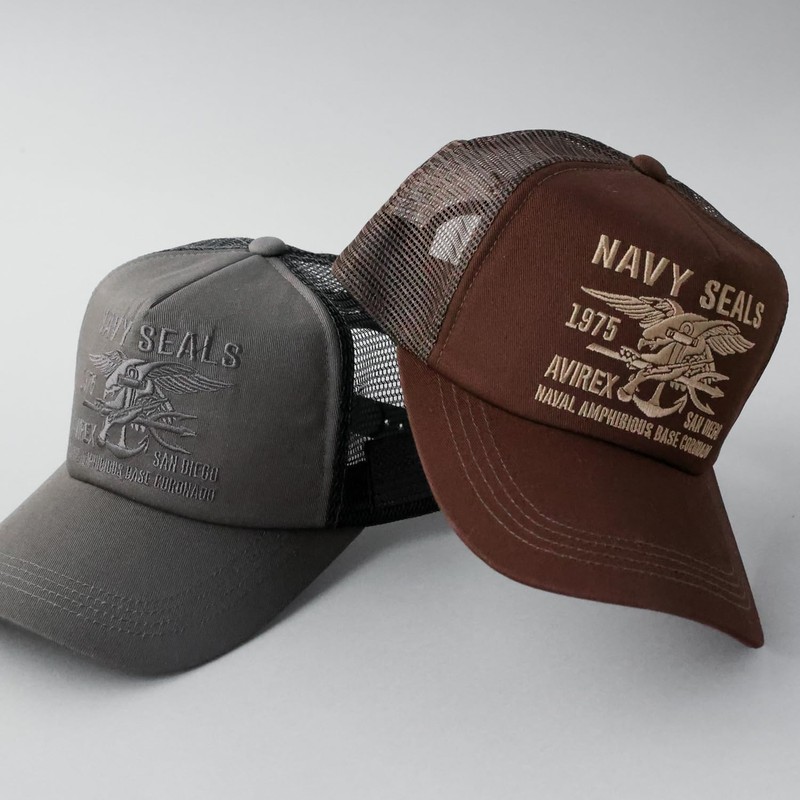 Avilex Men's Large Size Standard Military Mesh Cap, XL, LL,