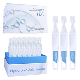 Suero De Ácido Hialurónico Al 5% Ultrahidratante Y Elástico - Wake Nature Perfection Ácido Hialurónico - Suero Antiedad Facial - Ampollas De Un Solo Uso - Cuidado De La Piel - Reparado