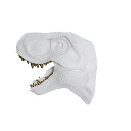 Hi-Line Gift Ltd Dinosaur Head Sculpture White Color Wall Mounted Ornament
