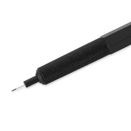 rOtring 600 Mechanical Pencil | 0.5 mm | Black All-Metal Body Propelling Pencil | Non-Slip Knurled Grip & Hexagonal Barrel