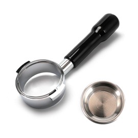 AyeVision 58mm Coffee Permanent Filters Bottomless Portafilter Reusable Coffee Filters E61 Compatible with Expobar Gemilai Semremo (1, 58mm) Black