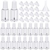 Irenare 20 Pcs 20ml Refillable Empty Nail Polish Bottles Plastic