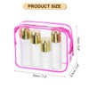 uxcell Clear Toiletry Bag, 12 Pcs PVC Transparent Makeup Bag