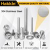 Hakkin Nuts and Bolts 1080Pcs M2 M3 M4 Hex Socket