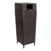 happimess HPM1203A Keaton Modern 24.13-Gallon All-Weather Wicker/Metal Lidded Hideaway Outdoor