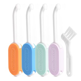 Frogsnout Aligner Remover, Retainer, Mouthpiece, Removal Tool, Chewy, Set of 4 Colors, 2 in 1, Hook and Brush Included