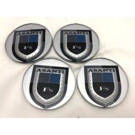 ASANTI LOGO / EMBLEM for Wheel Center Cap (QTY 4) Diameter 2 & 1/8 "