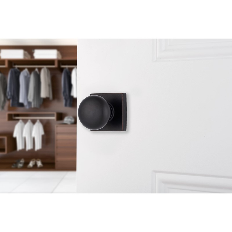 BRINKS – Contemporary Non-Locking Interior Ball Door Knob, Tuscan Bronze