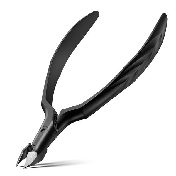 FERYES Professional 1/2 Jaw Cuticle Nippers - 4R13 Stainless Steel