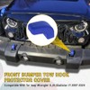 ASUBHA 2Pack Factory Bumper Tow Hook Covers for Most Cars