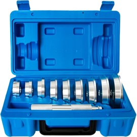 Bearing Press Kit, 10pc Bearing Race and Seal Driver Set with Seal Driver and 9 Bearing Adapters, Seal Installer Bearing Driver Kit for Bearing Installation