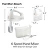 Hamilton Beach 6-Speed Electric Hand Mixer with Whisk, Traditional Beaters,