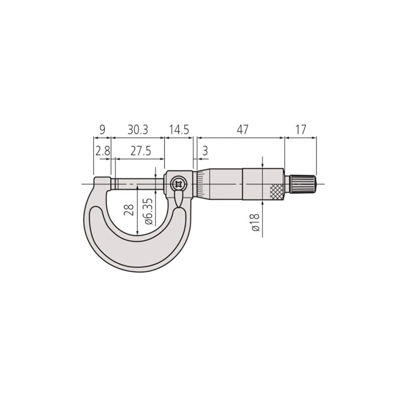 Mitsuyo Outer Micrometer M110-50 (103-138)