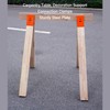 Pack of 2 Hollowed Design Sawhorse Brackets, 25° Adjustable Opening