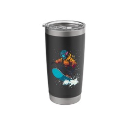 Freestyle Snowboarder Cartoon Stainless Steel Insulated Tumbler