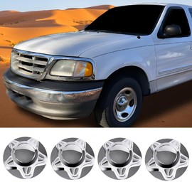 G-PLUS Wheel Hub Cap Center Cover 4PCS, Fit for Ford F150 & Expedition 1997-2003/2004 Ford F150 (Heritage ONLY),Fits 16'' and 17'' Factory Steel and Alloy Wheels,5 Lug Wheels ONLY