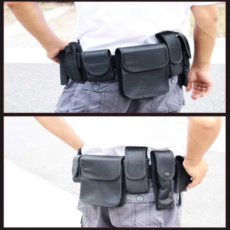 Black 8-in-1 Duty Belt - Tactical Modular Utility Belt System