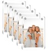 Dewocke 5 Pack Acrylic Fridge Magnetic Frames, Magnet Picture Frame