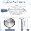 Baderke 2 Sets 11.8" Chilled Serving Tray for Parties Round