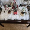 Modern Table Runner Faux Fur Look for Christmas, Wedding, White