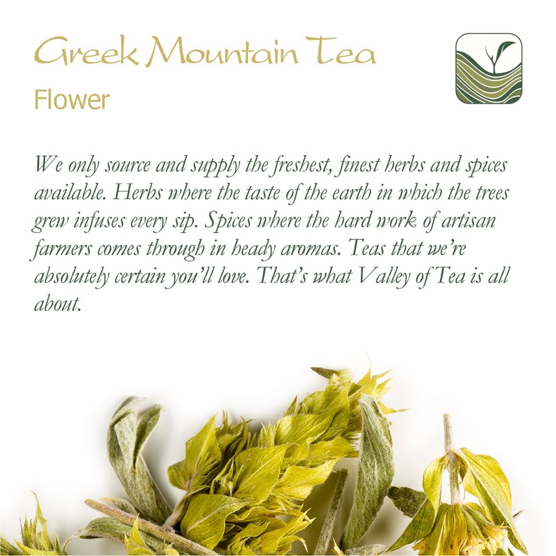 Greek Mountain Tea Organic Handpicked - Ironwort Herbal Tea Mt
