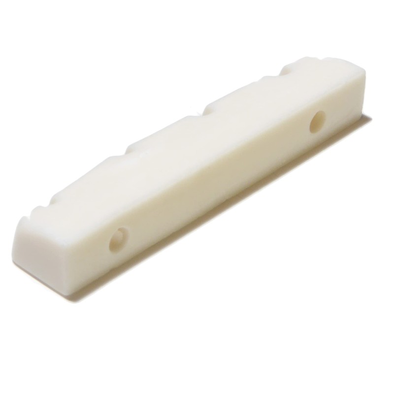 White graphite Bass guitar top nut 4 string 43mm x