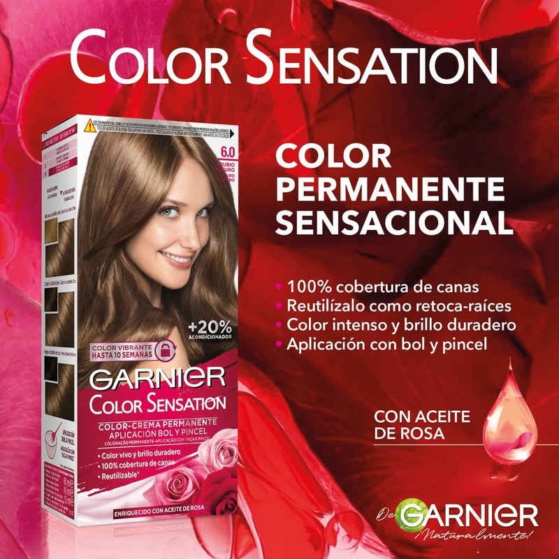 Garnier Color Sensation Permanente und intensive Haarfarbe, wiederverwendbar, mit Schüssel
