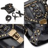 Steampunk Riñonera Riñonera para muslo, bolso de piel gótico para