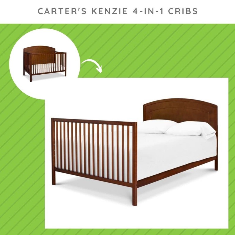 Full-Size Conversion Kit Bed Rails for Davinci Carter's Cribs -
