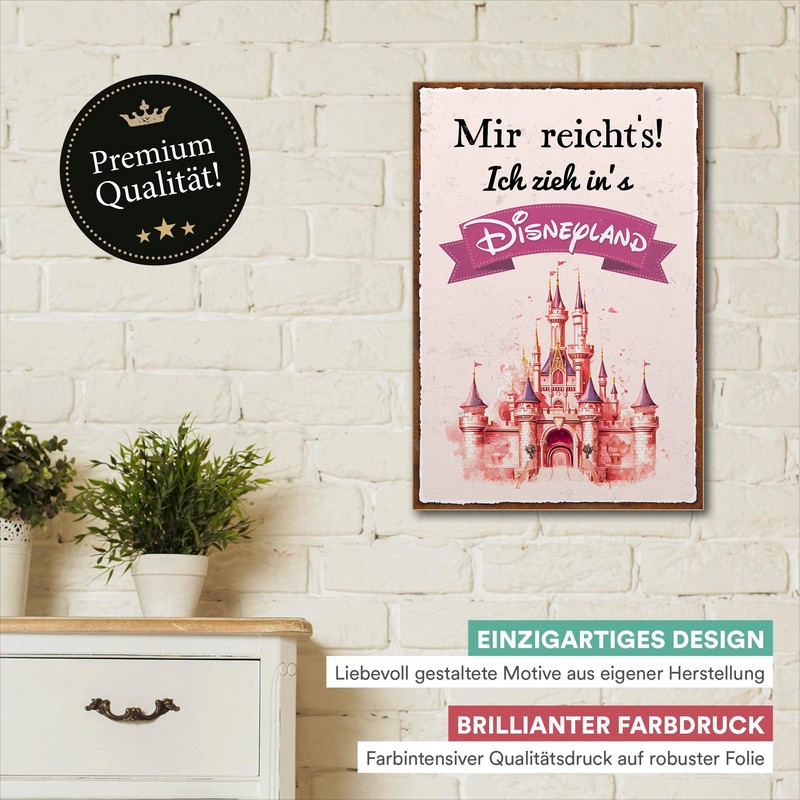 ARTFAVES® Wooden Sign with Saying ‘Ich mag bekloppte Menschen’ |