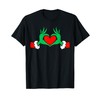 Funny Elf Cute Heart Hands Style Family Christmas Pajamas T-Shirt