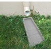24" Decorative Downspout Rain Splash Block with Natural Stone Texture,
