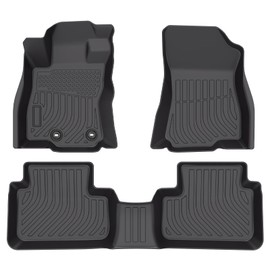 All Weather Floor Mats for 2025 Subaru Forester, 3D Custom Fit TPE Car Floor Liners, 3-Piece Set - Black