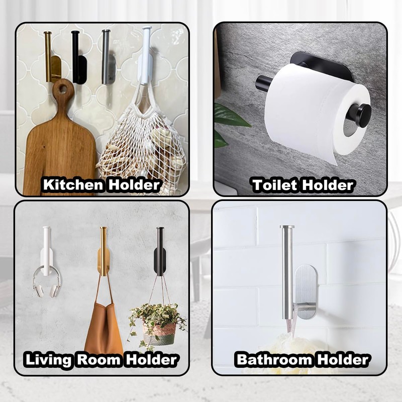 Metal Curtain Holdbacks - Self-Adhesive Curtain Pull Backs, Curtain Hooks