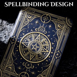 Star Mage Trading Card Binder - 9 Pocket Ringless TCG Binder - Premium Faux-Leather - 432 Side-Loading Pockets - Perfect Storage Holder for MTG, and Many TCG & Trading Card Collections (No Jewel)