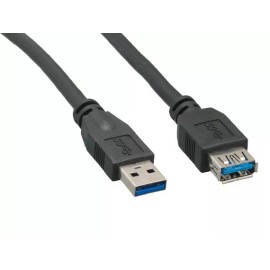 Importer520 10Ft. (10 Feet) USB 3.0 SuperSpeed Male A to Female A Extension Cable - Black