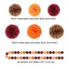 Burgundy Coffee Orange Party Decorations - 30pcs
