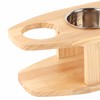 Outdoor Wine Table Portable Wine Picnic Table Wooden Wine Holder