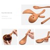 Honey ice Cream Mixer Small Wooden Spoon Wooden Tableware Household
